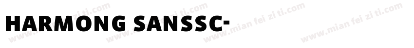 harmong sanssc字体转换